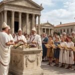 Roman religious ceremony during the Secular Games of 17 B.C.