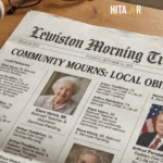 Lewiston Morning Tribune newspaper with obituary listings honoring local community members