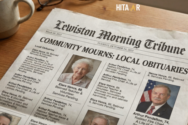 Lewiston Morning Tribune newspaper with obituary listings honoring local community members