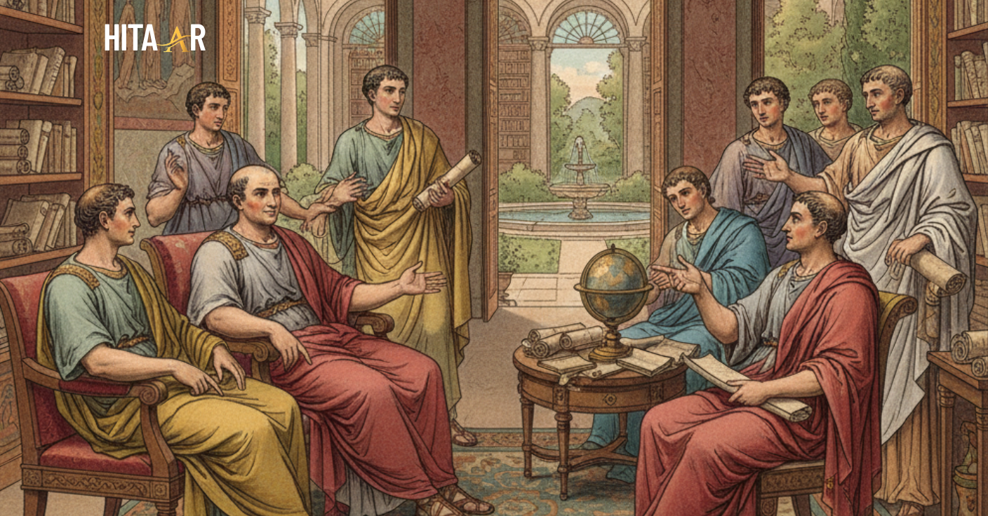 Maecenas as patron of Roman poets